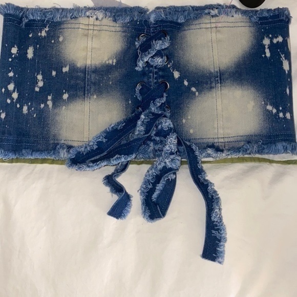 Day&Night features Hot Miami Styles denim “Blue Jeans Corset “ NWT denim season - Picture 3 of 7
